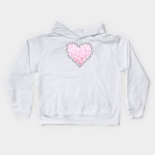 I heart Satan ( blush pink ) Kids Hoodie